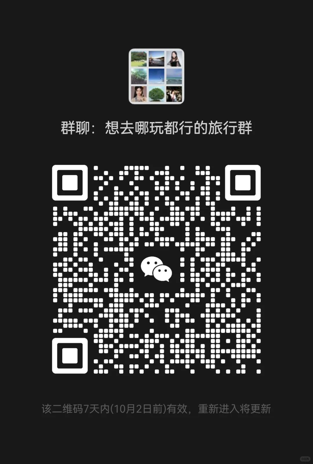 想去哪玩都行的旅行群