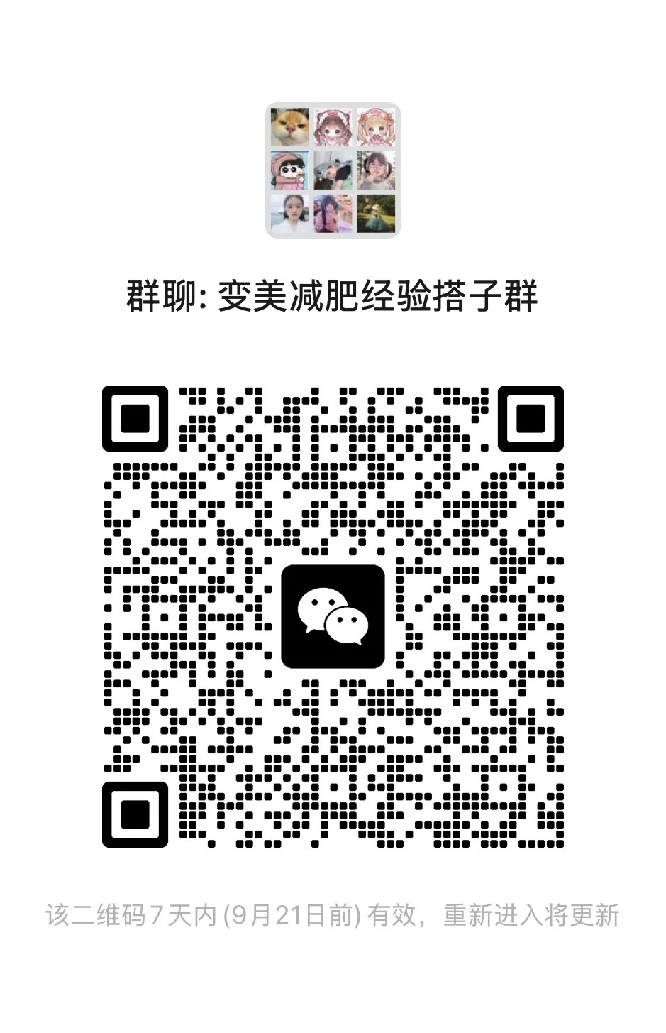 变美减肥经验搭子群