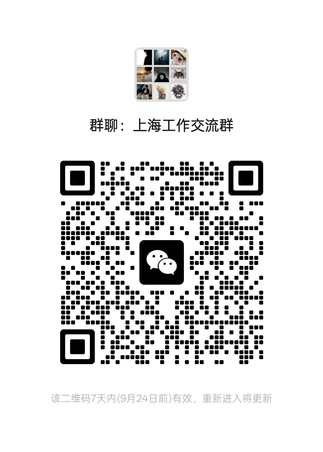 上海工作交流群