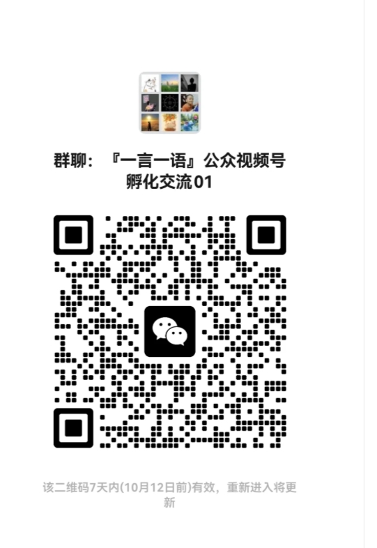 公众视频号孵化交流群01