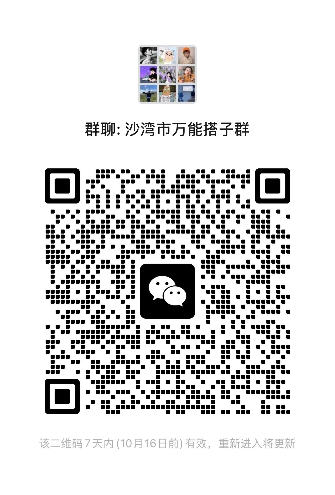 沙湾市万能搭子群