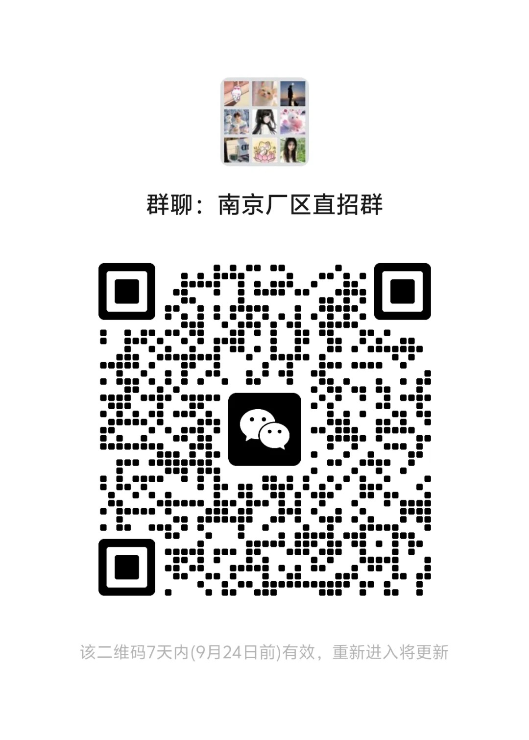 南京厂区直招群