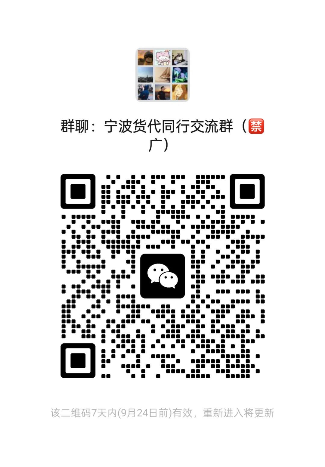 宁波货代同行交流群