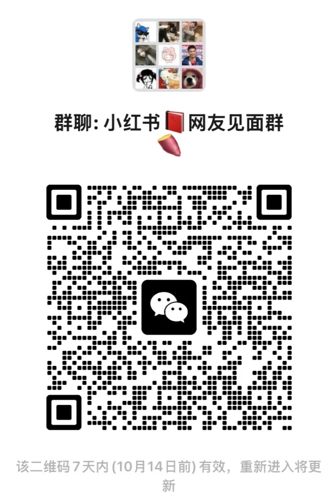 小红书网友见面会群