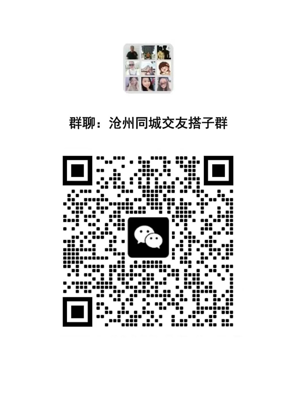 沧州本地同城交友搭子群