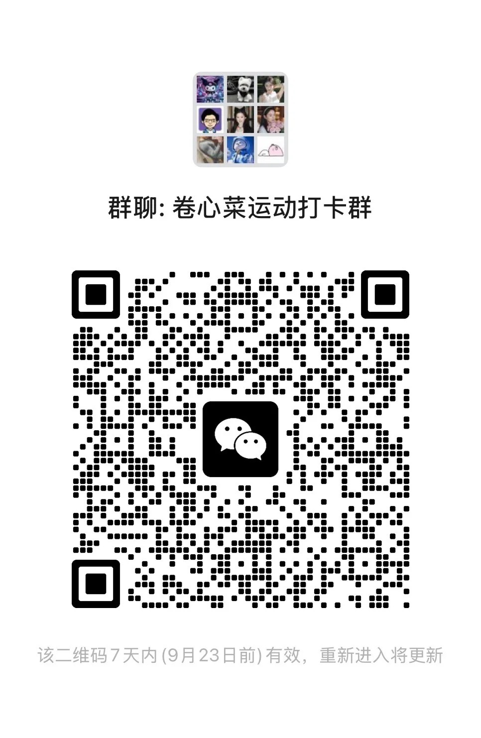 卷心菜运动打卡群